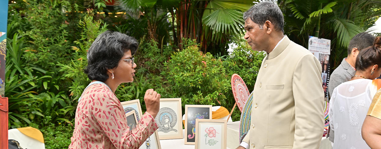 NRI Women Entrepreneurs in Malaysia displayed their creativity and innovation through stalls at India House